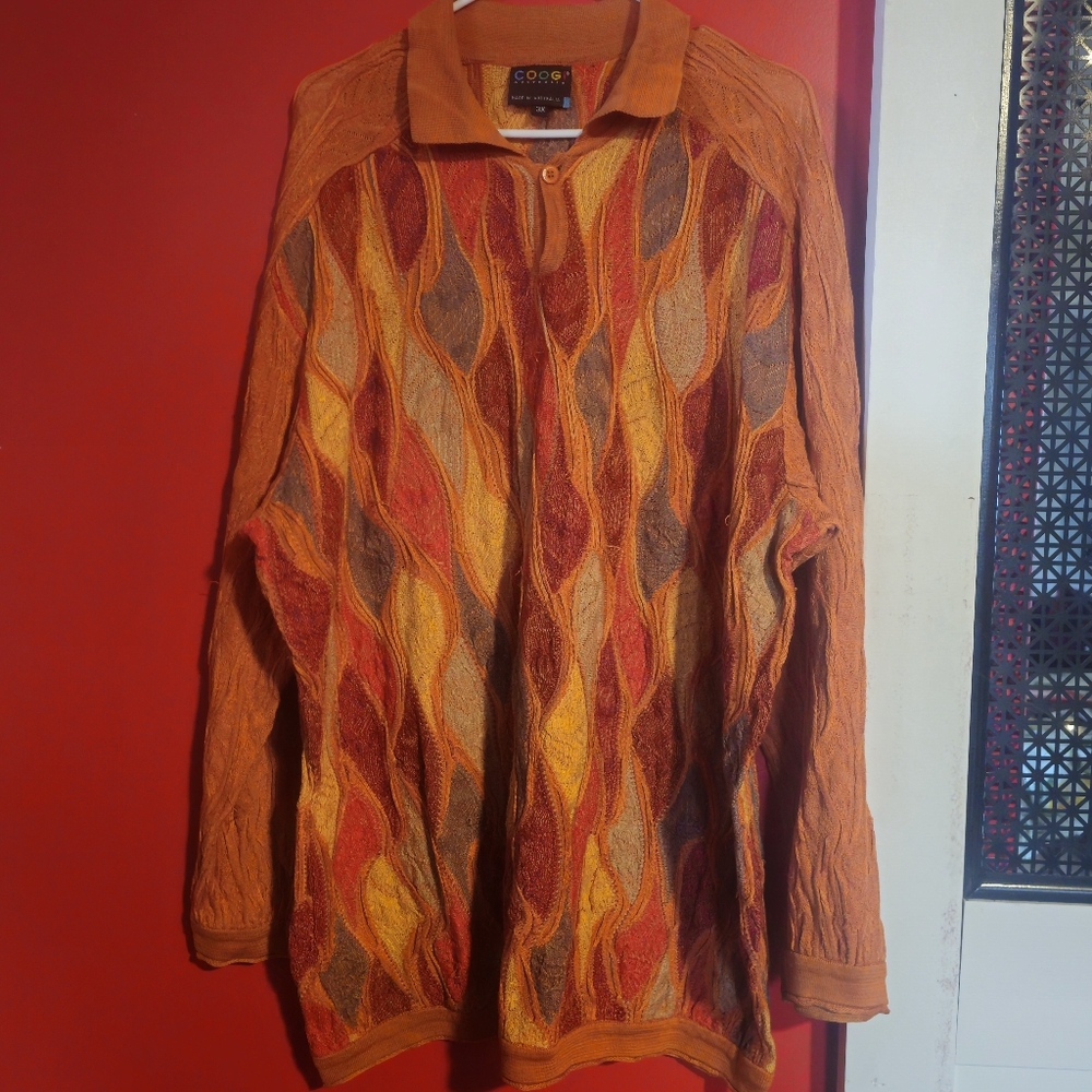 Coogi Colorful Knit Sweater